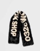 032c Anti Gauguin Faux Fur Scarf Black Scarves