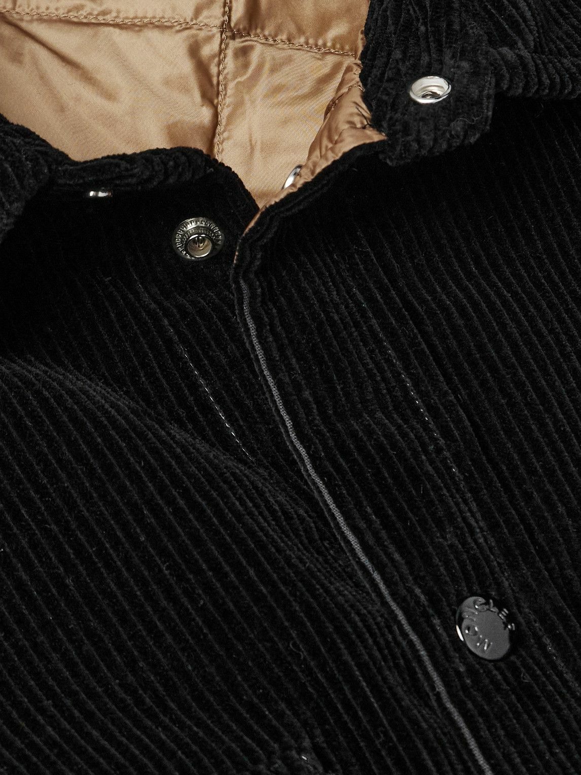 Moncler Genius - Palm Angels Cotton-Corduroy Down Overshirt - Black