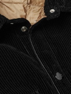 Moncler Genius - Palm Angels Cotton-Corduroy Down Overshirt - Black