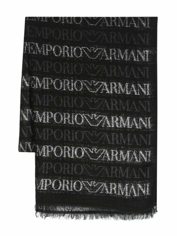 Photo: EMPORIO ARMANI - Allover Logo Scarf