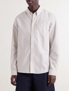A.P.C. - Button-Down Collar Striped Cotton Shirt - Neutrals