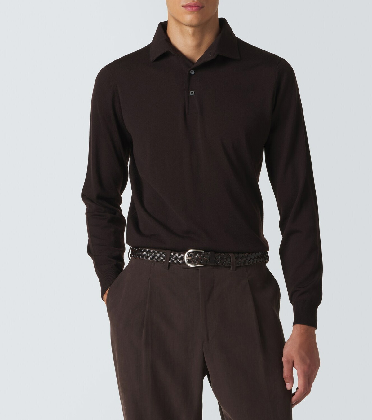 Lardini Wool polo sweater