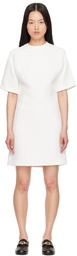 Valentino White Structured Minidress