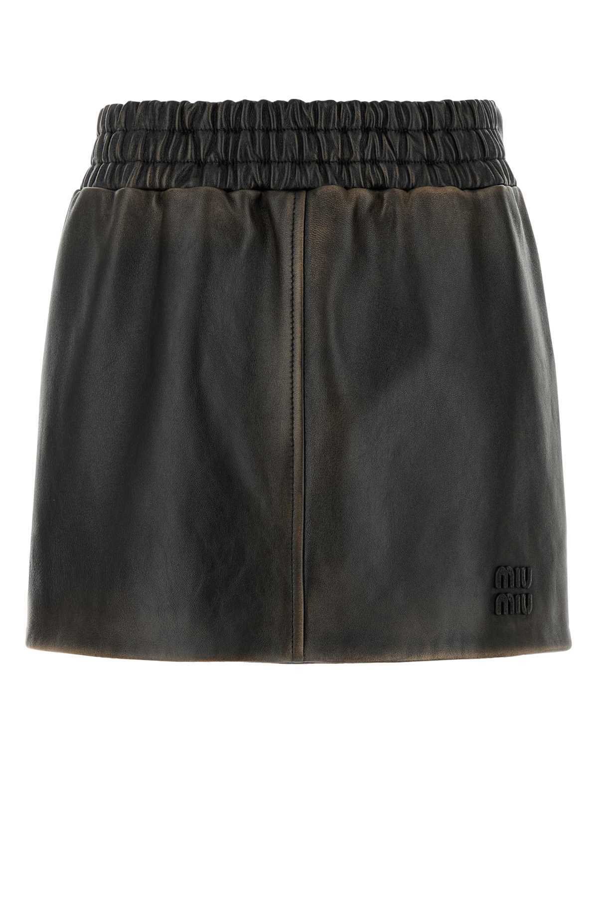 ミニスカート Miu Miu Black Stretch Cashmere Blend Mini Skirt Miu Miu Black Stretch Cashmere Blend Mini Skirt - Women – DE