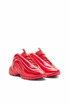Diesel S-D-Runner-Slip-on sneakers with Oval D instep - Sneakers - Unisex - Red