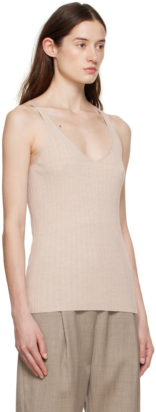 by Malene Birger Beige Bevina Tank Top