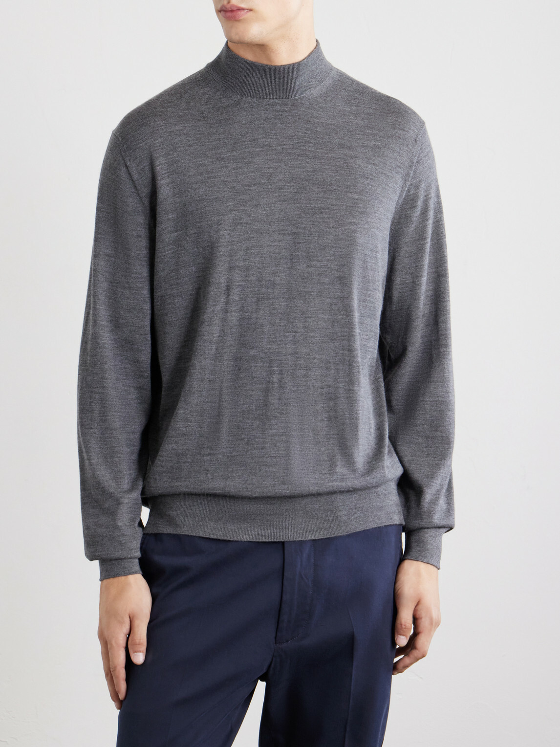 TOM FORD - Wool Rollneck Sweater - Gray