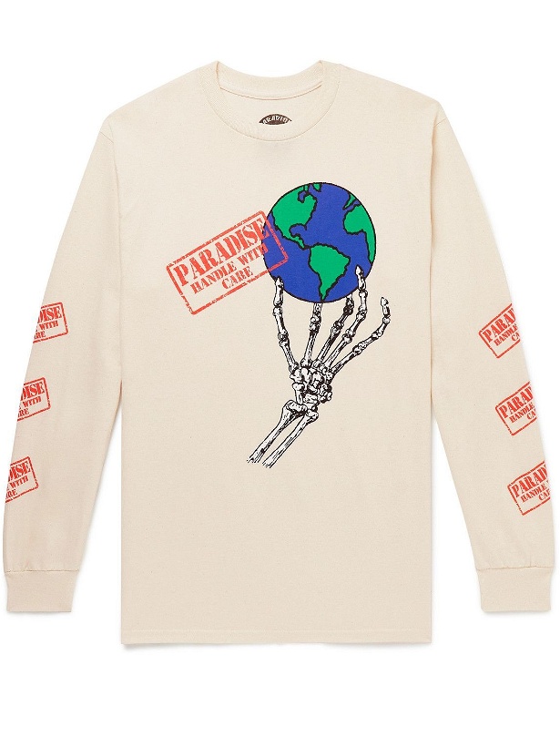 Photo: PARADISE - Printed Cotton-Jersey T-Shirt - Neutrals
