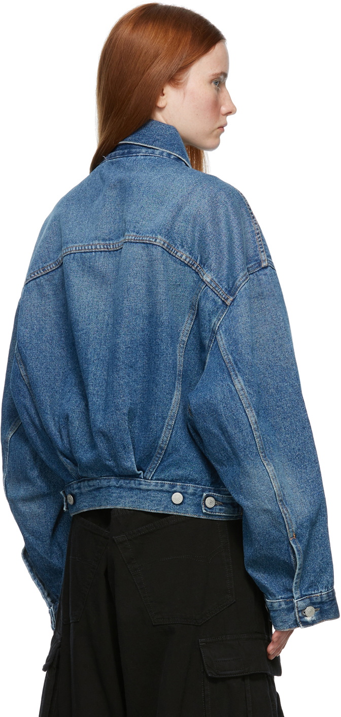 Acne studios hotsell cropped denim jacket