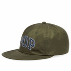 Pop Trading Company Men's Arch Logo Six Panel Cap in Olive 