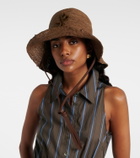 Ruslan Baginskiy HatBag raffia shoulder bag