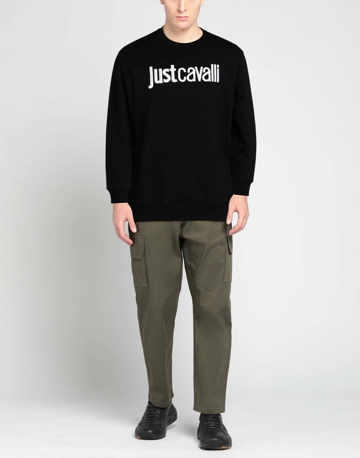 Just Cavalli Mens Sweatshirt in Black