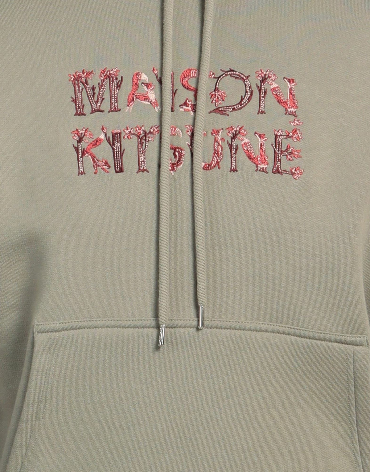 Maison Kitsuné Mens Sweatshirt in Sage green