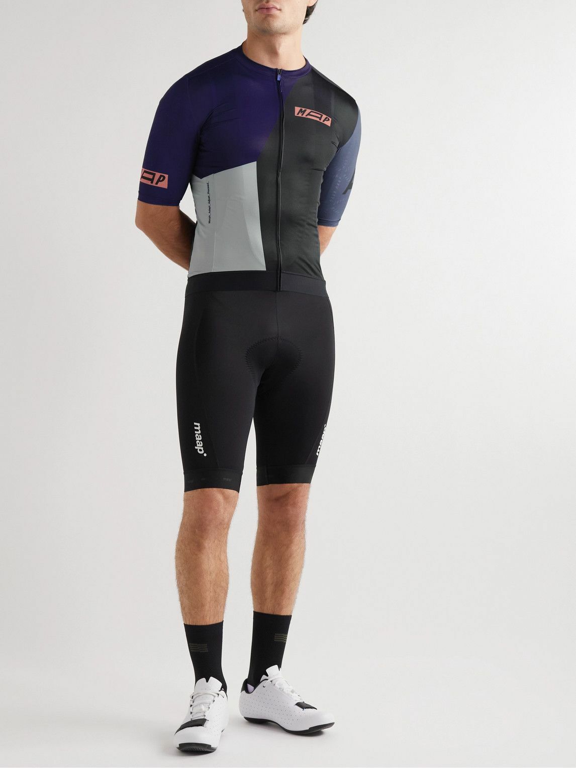 MAAP - Form Pro Hex Recycled Stretch-Mesh Cycling Jersey - Purple MAAP