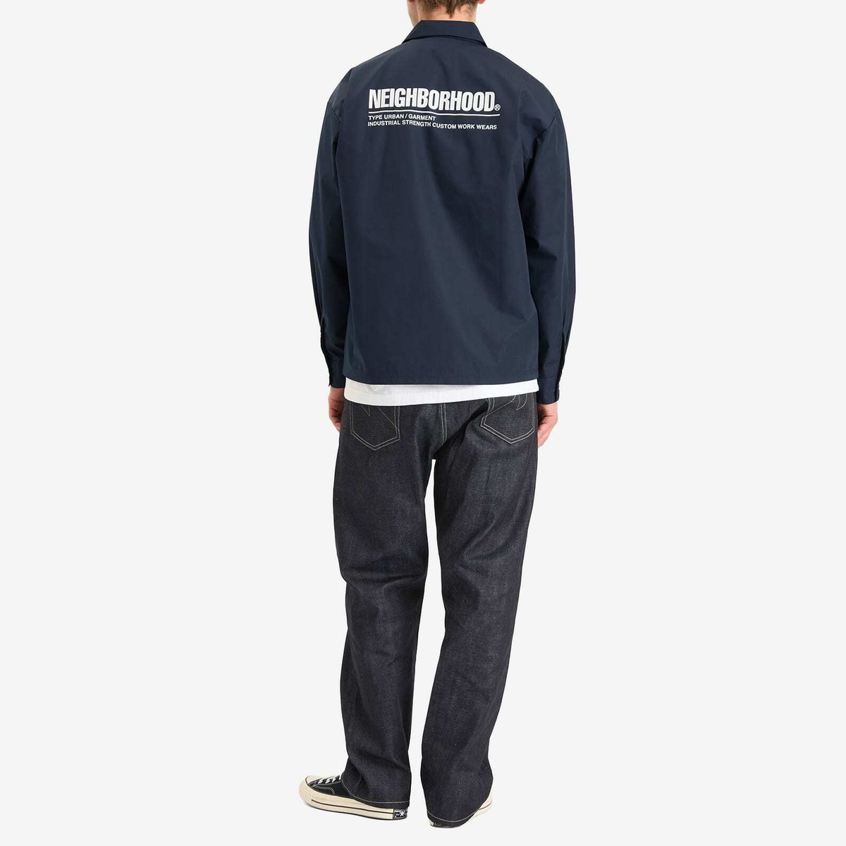 Neighborhood Men's Classic Long Sleeve Work Shirt 1 in Navy
