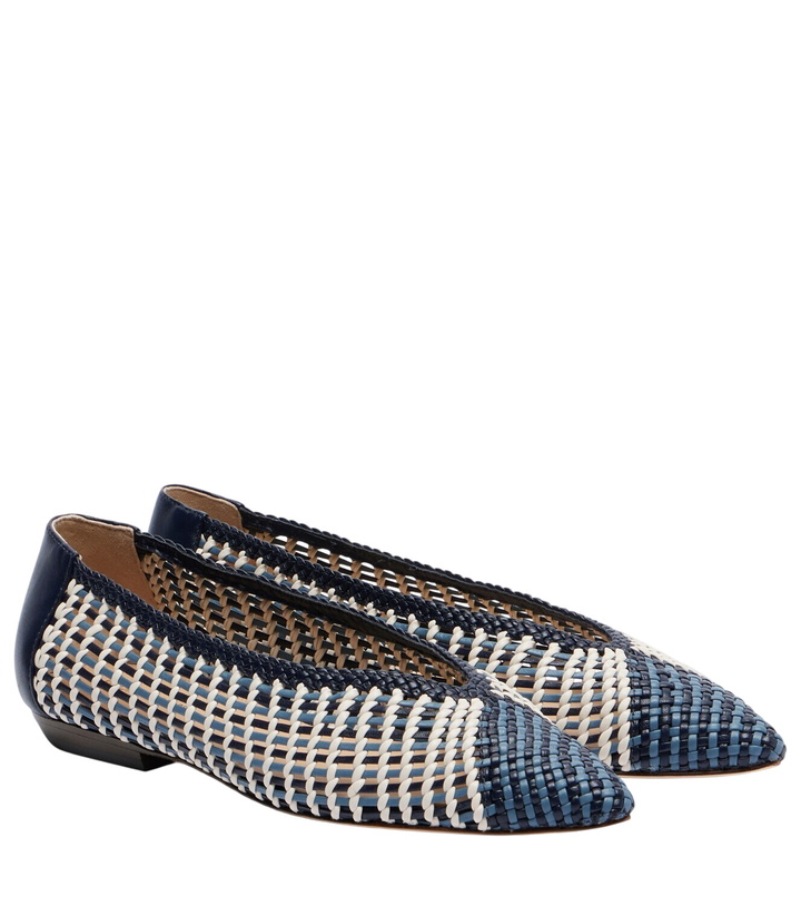 Photo: Veronica Beard Bancroft woven leather ballet flats