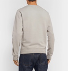 Aspesi - Garment-Dyed Loopback Cotton-Jersey Sweatshirt - Gray