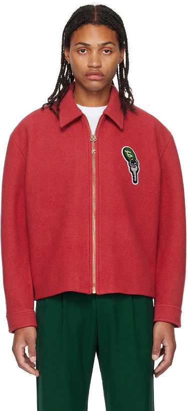 Photo: Late Checkout Red Zip Jacket