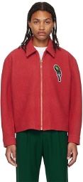 Late Checkout Red Zip Jacket