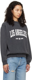ANINE BING Black Ramona 'Los Angeles' Sweatshirt