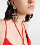 Area Crystal-embellished drop earrings