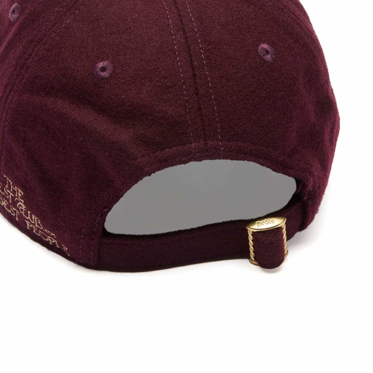 Drôle de Monsieur Men's Drole De Monsieur Monogram Cap in Wine 