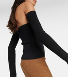 Wardrobe.NYC Ribbed-knit cotton-blend sleeves