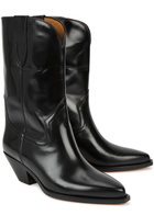 Isabel Marant étoile Dahope 50 Black Leather Ankle Boots