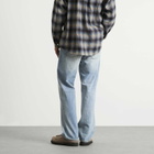 Dubbleware Men's Straight Leg Selvedge Denim Jeans in Stone Wash