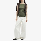 SIR. Women's Yoland Ruched Tank Top in Khaki