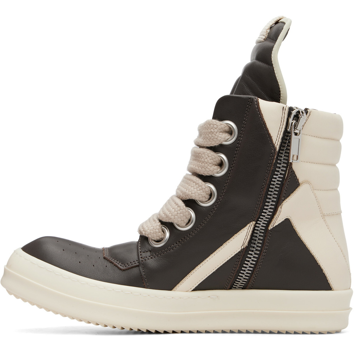 Rick Owens Gray Tower Jumbolaced Geobasket Sneakers