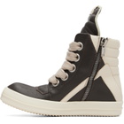 Rick Owens Gray Tower Jumbolaced Geobasket Sneakers