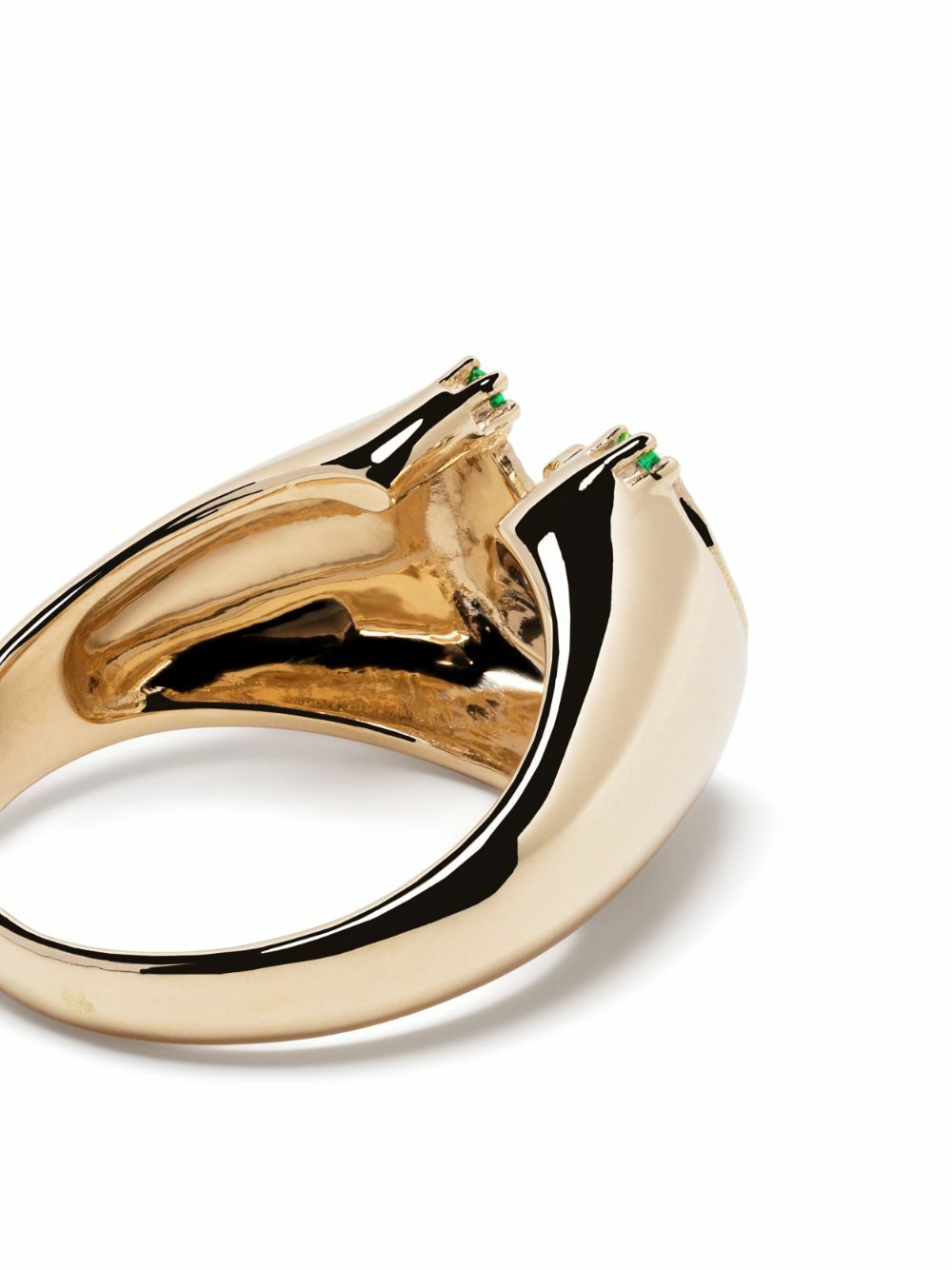 Pascale Monvoisin 9K Yellow Gold Mira Emerald And Diamond Ring