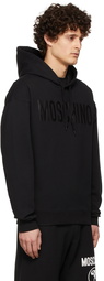 Moschino Black Logo Print Hoodie