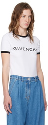 Givenchy White 'Givenchy' Archetype T-Shirt