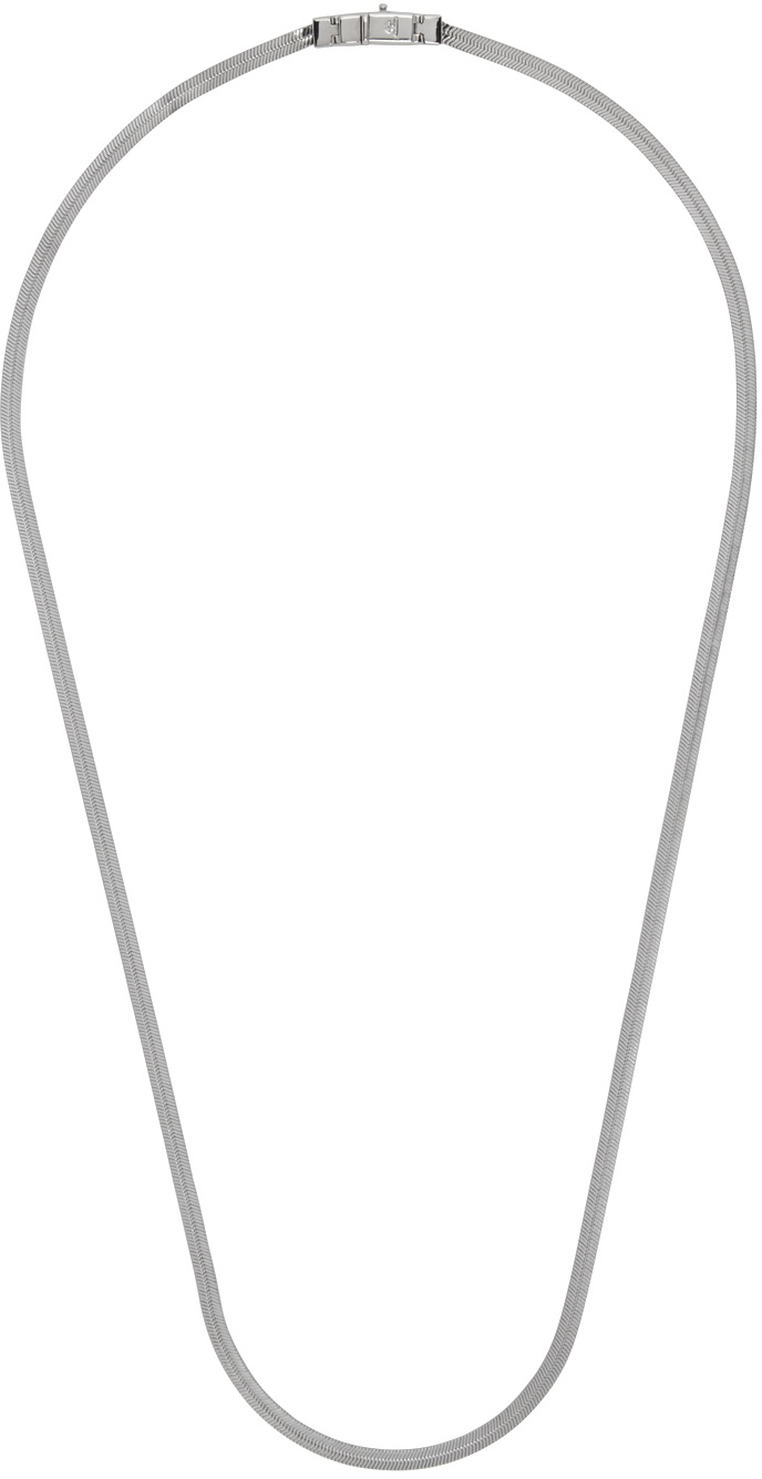 アクセサリー TOMWOOD Herringbone Chain silver Tom Wood Silver Herringbone Chain Necklace Tom Wood