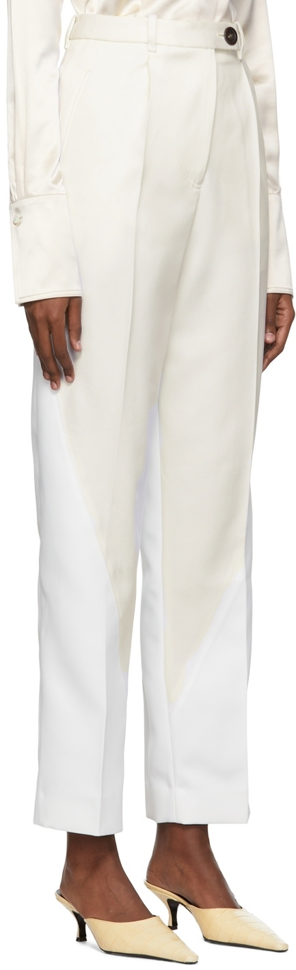 Peter Do White Wool Trousers