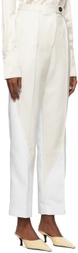 Peter Do White Wool Trousers