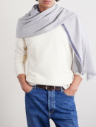 Brunello Cucinelli - Fringed Wool and Cashmere-Blend Scarf