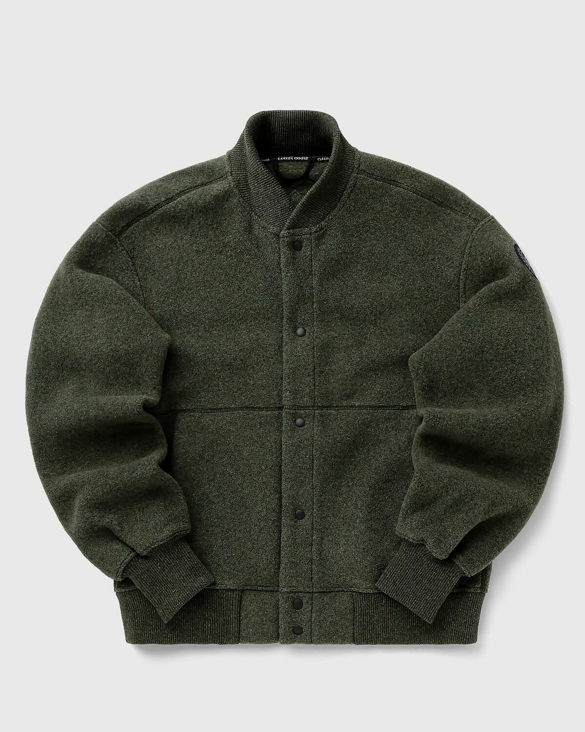 Canada Goose Hudson Fleece Bomber Grey Mens Bomber Jacket
