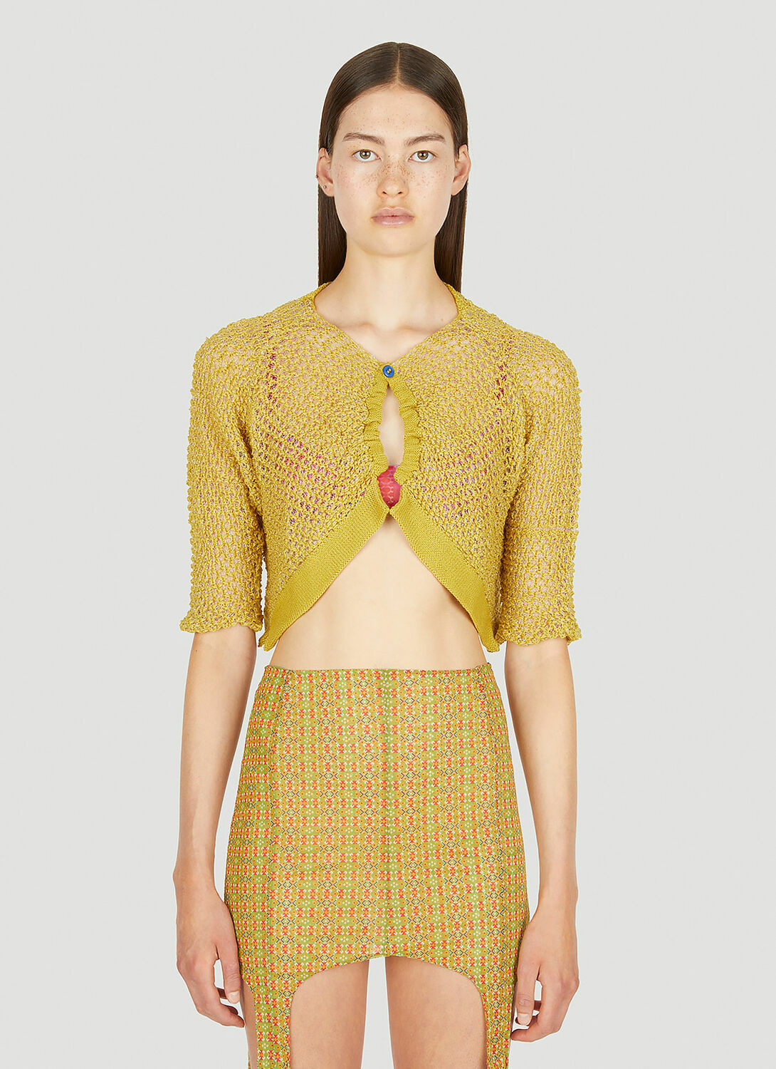 LOUISE LYNGH BJERREGAARD Open Cardigan