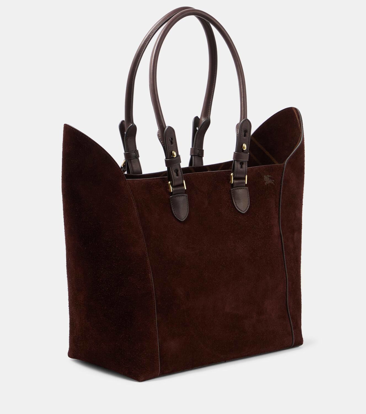 Burberry Shield Medium suede tote bag Burberry