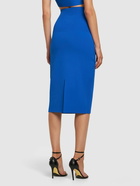 VICTORIA BECKHAM - Body Fitted Stretch Midi Skirt