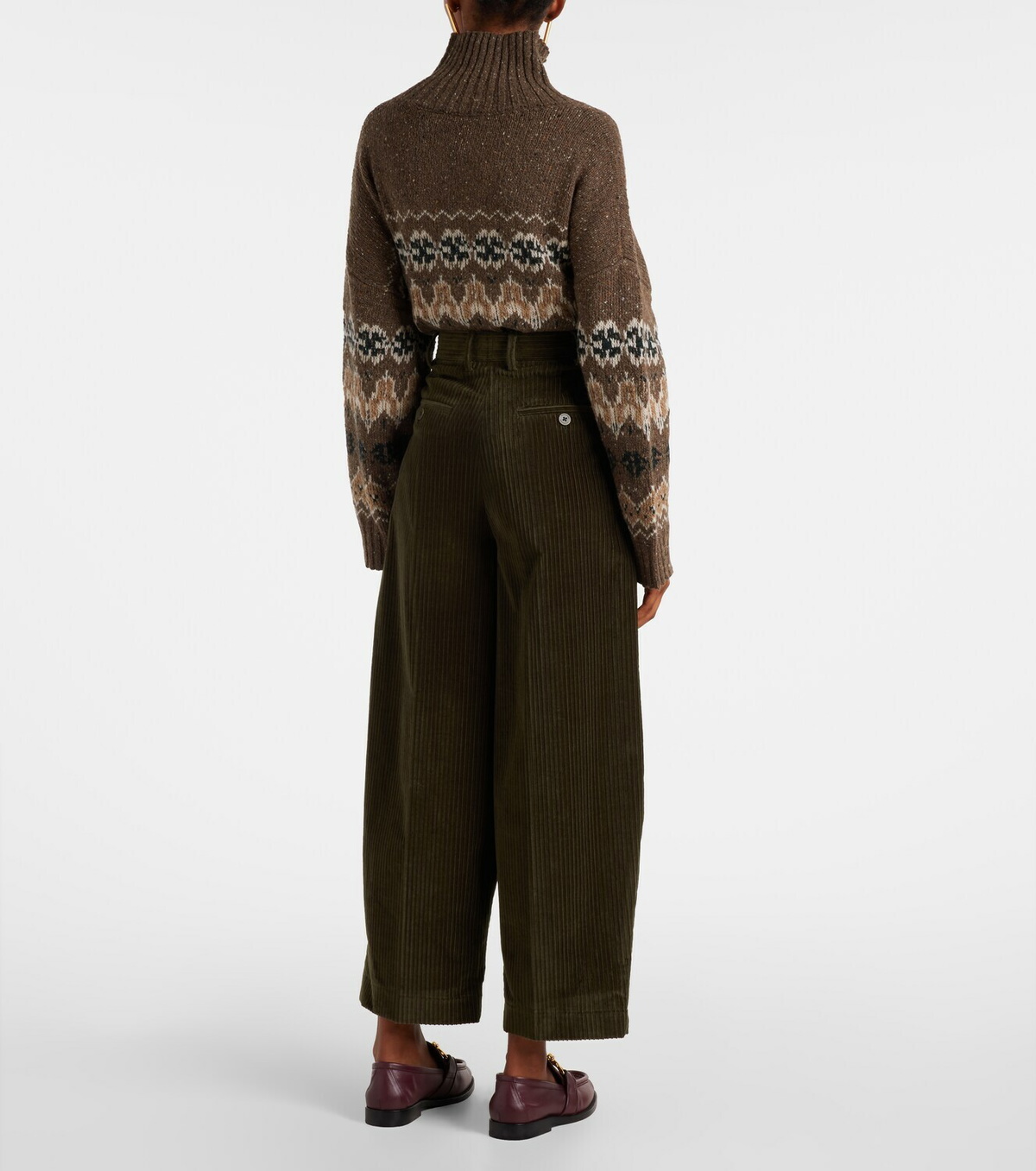 Altuzarra Dash cotton corduroy barrel-leg pants