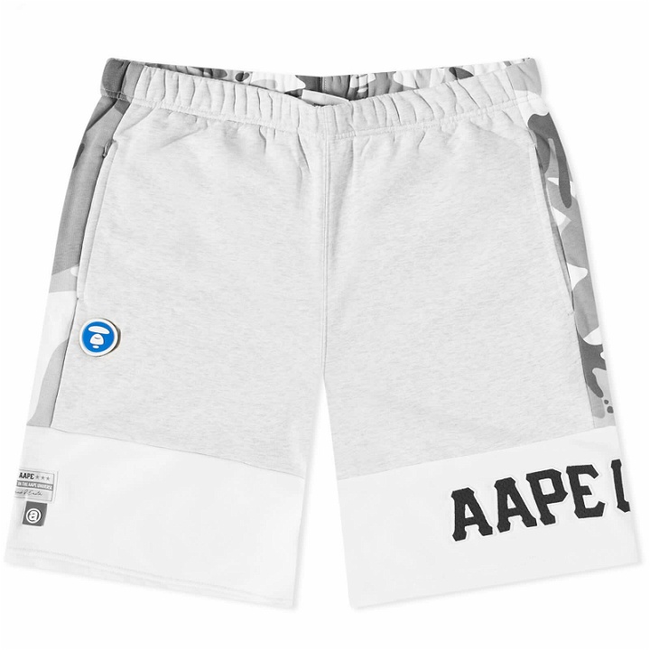 Photo: Men's AAPE Stret Baseball Mesh Reversible Shorts in White