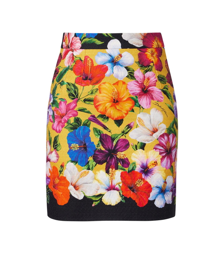 Photo: Dolce&Gabbana Floral miniskirt