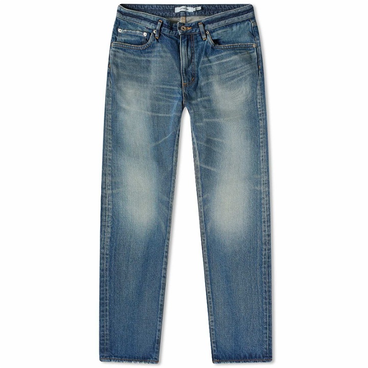 Photo: Nonnative Men's Fweller 5 Pocket 13oz Selvedge Denim Jeans in Indigo