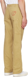 Sky High Farm Workwear Tan 'SH4U' Double Knee Trousers