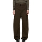 LEMAIRE Brown Twisted Belted Jeans