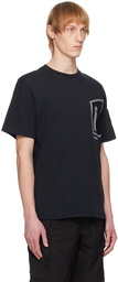 A-COLD-WALL* Black Technical Polygon T-Shirt